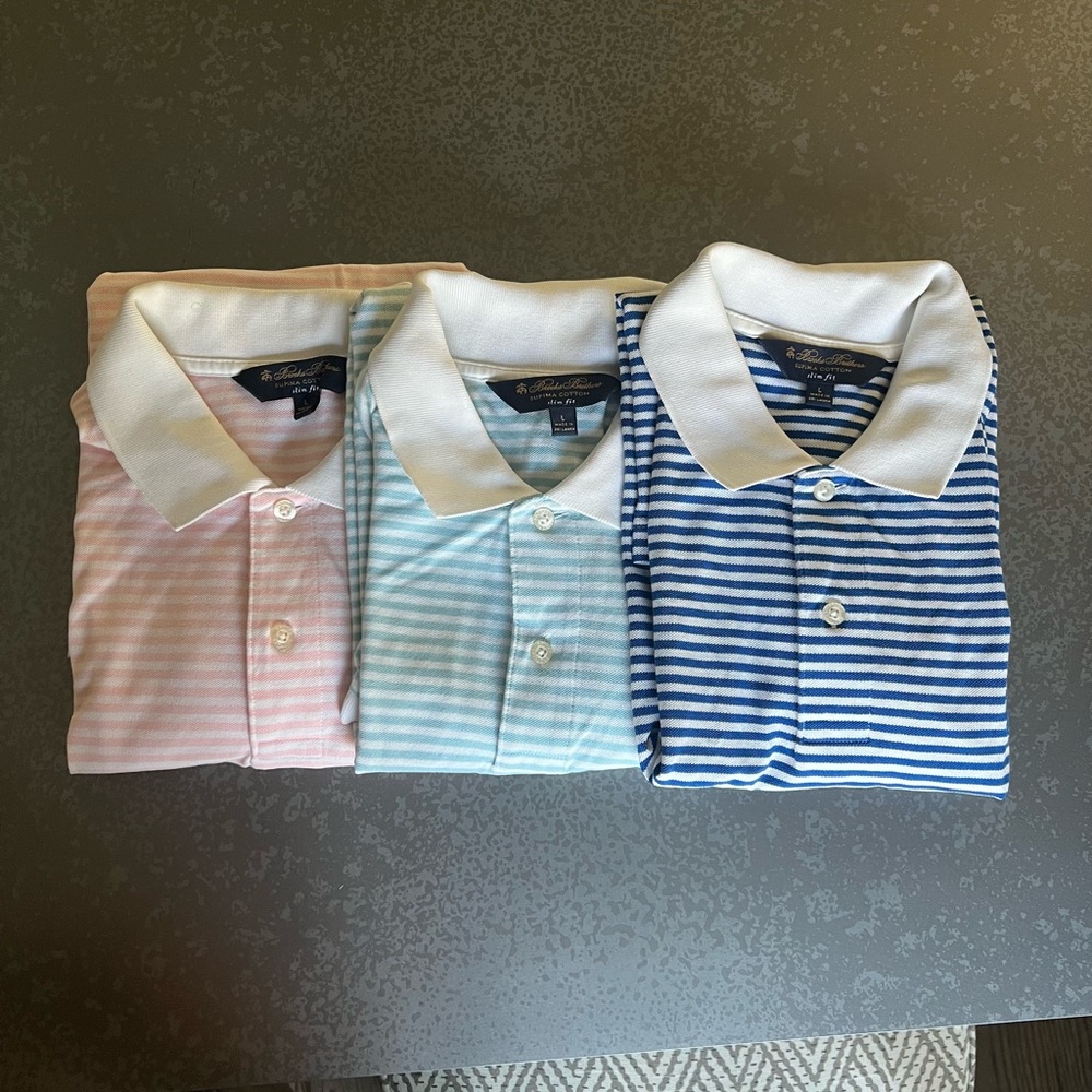 Brooks Brothers polo golf polo men’s slim large collegiate sporty golf shirt